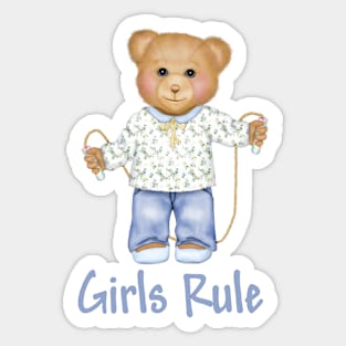 Girls Rule Sticker